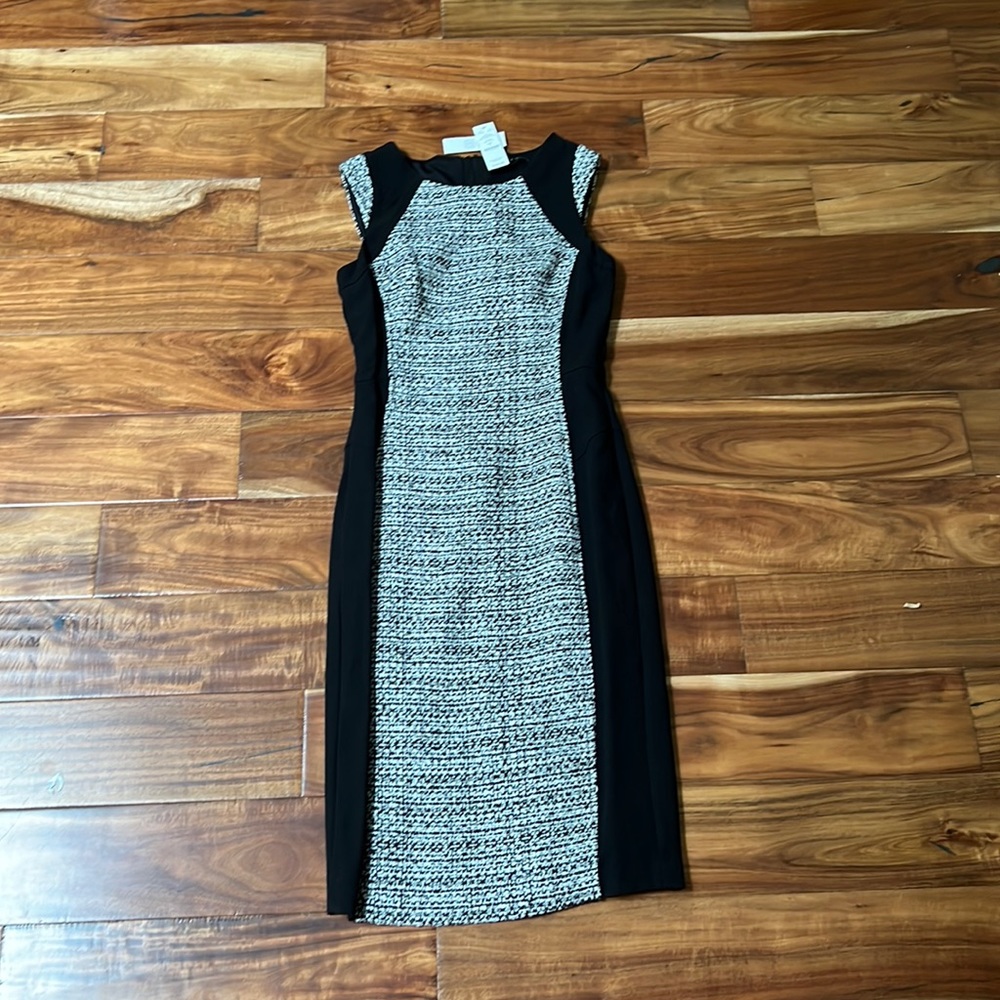 White House Black Market Tweed Sweater Sheath dress- Size 0